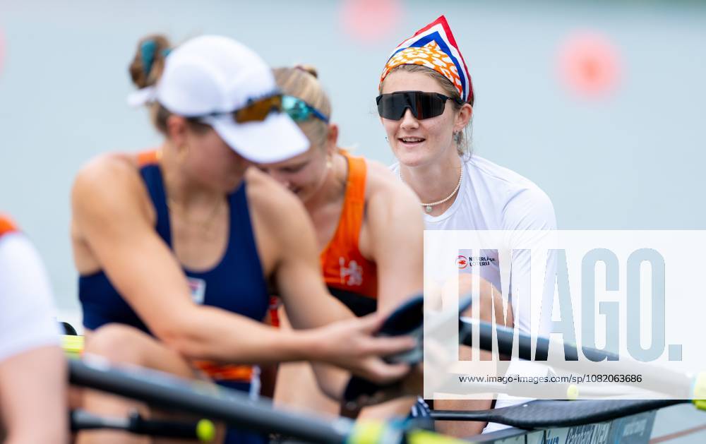 AMSTERDAM - Claire de Kok with the women s eight during a training session on the fifth day of the World Rowing Championships at the Bosbaan in the Amsterdam Forest. IRIS VAN DEN BROEK ANP ANPxSportx IVx 566422141 originalFilename: 566422141