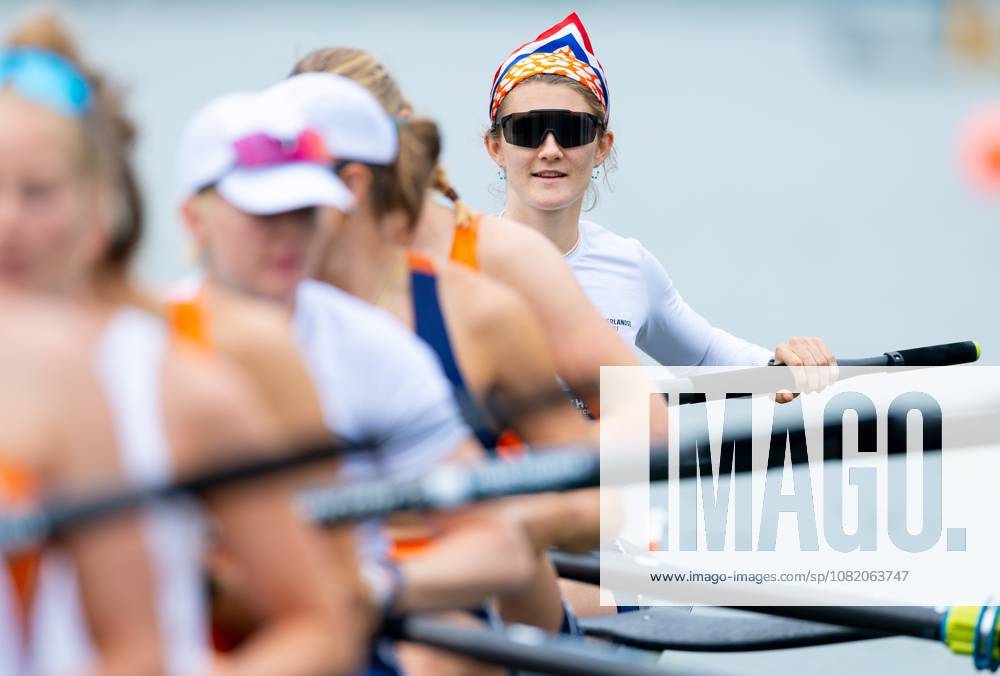 AMSTERDAM - Claire de Kok with the women s eight during a training session on the fifth day of the World Rowing Championships at the Bosbaan in the Amsterdam Forest. IRIS VAN DEN BROEK ANP ANPxSportx IVx 566422320 originalFilename: 566422320