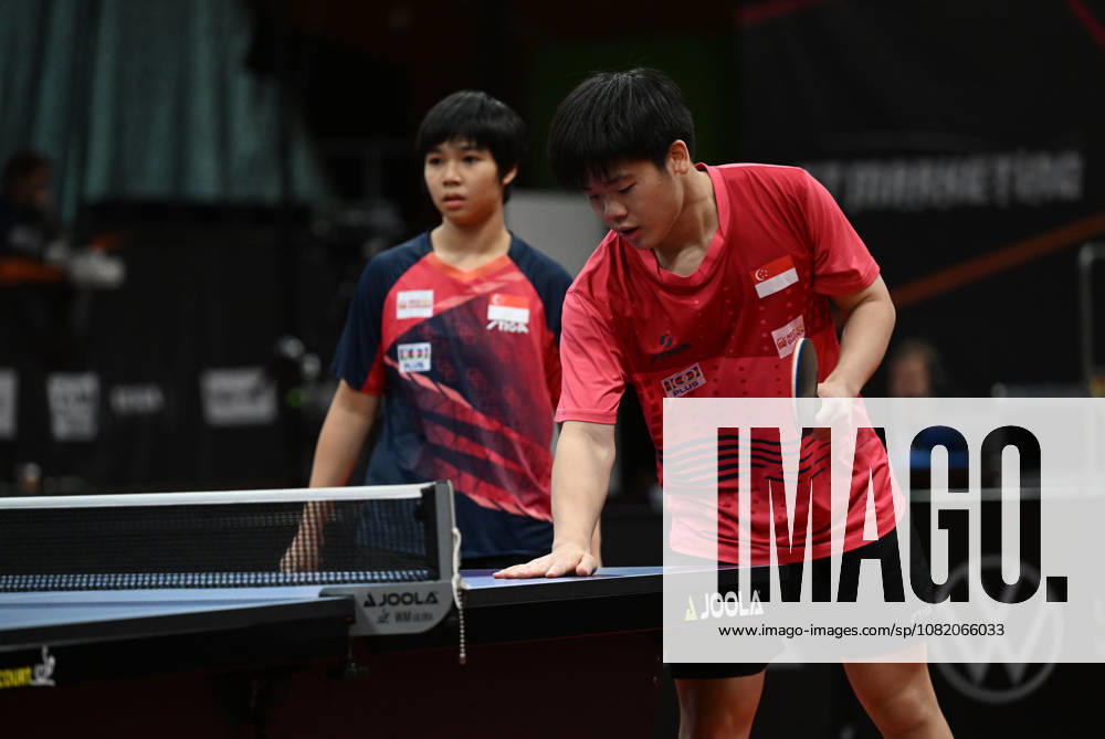 Final of mixed doubles of Table tennis, Tischtennis during the WTT Feeder Olomouc, Czech Republic, August 28, 2026. From left Loy Ming Ying and Quek Izaac of Singapore. (CTKxPhoto LudekxPerina) CTKPhotoP2026082804353 CTKPhotoP2026082804353