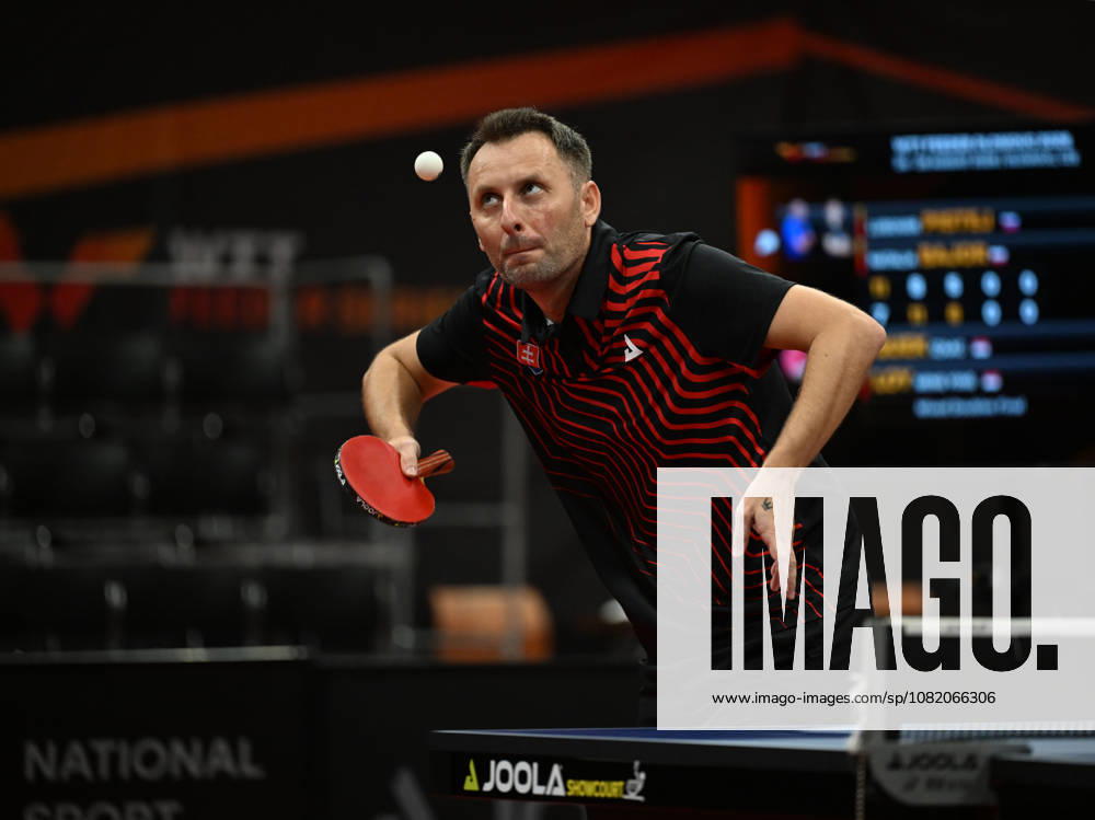 Final of mixed doubles of Table tennis, Tischtennis during the WTT Feeder Olomouc, Czech Republic, August 28, 2026. Natalia Bajorova of Poland, Lubomir Pistej od Slovakia (pictured). (CTKxPhoto LudekxPerina) CTKPhotoP2026082804440 CTKPhotoP2026082804440