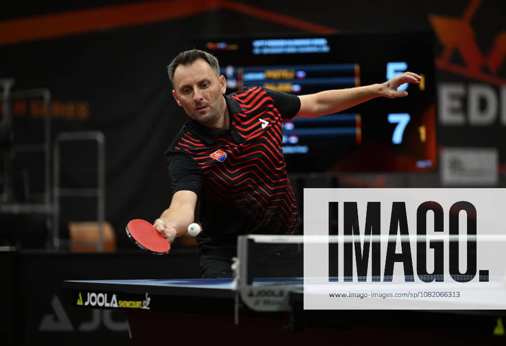 Final of mixed doubles of Table tennis, Tischtennis during the WTT Feeder Olomouc, Czech Republic, August 28, 2026. Natalia Bajorova of Poland, Lubomir Pistej od Slovakia (pictured). (CTKxPhoto LudekxPerina) CTKPhotoP2026082804503 CTKPhotoP2026082804503
