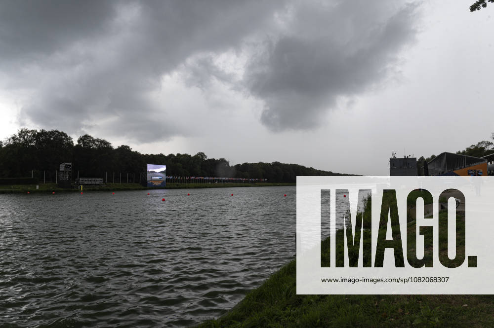 Amsterdam The Netherlands 28th August 2026 2026 World Rowing Championships on the Bosbaan in Amsterdam Storm clouds over the course. Due to adverse weather conditions the racing programme has been suspended until further notice.