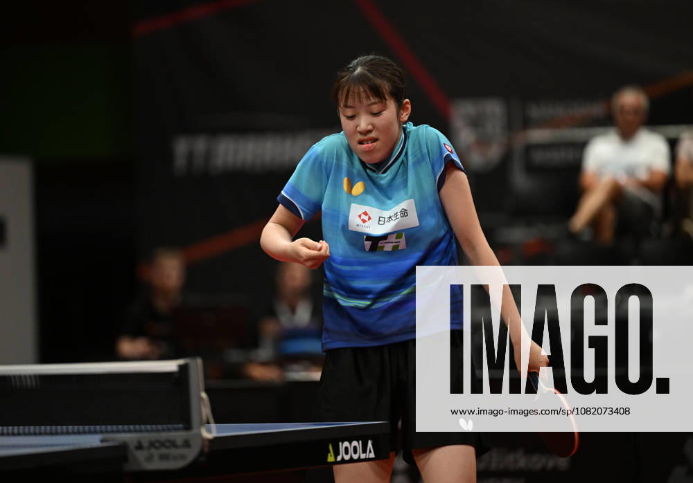 Rin Mende of Japan reacts during the match against Misuzu Takeya of Japan during the women s singles Table tennis, Tischtennis final at the WTT Feeder in Olomouc, Czech Republic, on August 28, 2026. (CTKxPhoto LudekxPerina) CTKPhotoP2026082806436 CTKPhotoP2026082806436