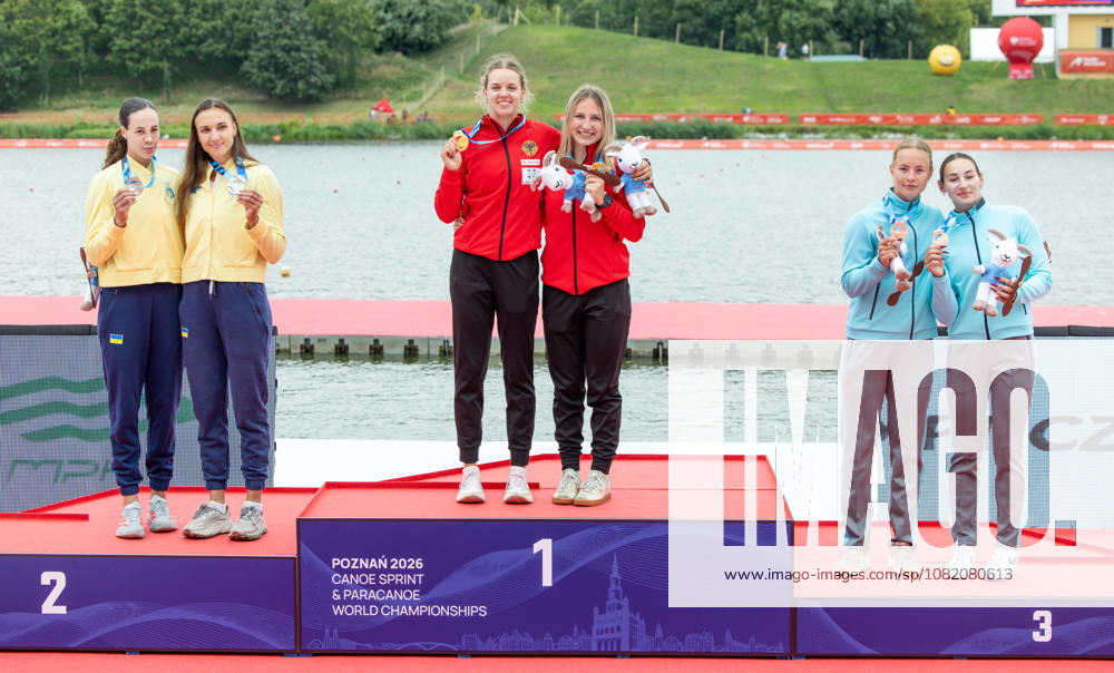 ICF Canoe Sprint and Paracanoe World Championships Liudmyla Luzan, Anastasiia Rybachok, Maike Jakob, Carlotta Loske, Anhelina Bardanouskaya, Inna Nedelkina during ICF Canoe Sprint and Paracanoe World Championships in Poznan, Poland, on August 28, 2026 Poznan Poland