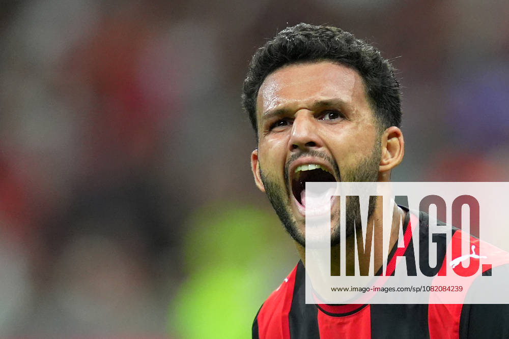 AC Milans Goncalo Ramos celebrates after scoring 1-0 during the Serie A soccer match between Ac Milan and Venezia at the San Siro Stadium in Milan, north Italy - Friday August 28 , 2026. - Soccer