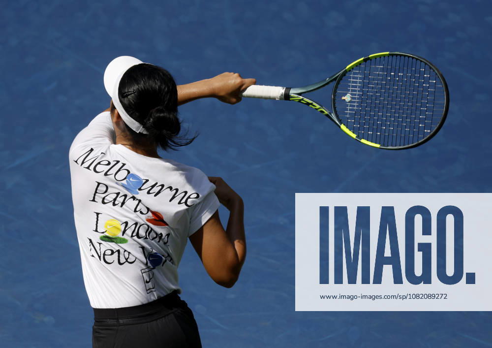 Alexandra Eala of the Philippines practices on Louis Armstrong Stadium at the 2026 US Open Tennis Championship at the USTA Billie Jean King National Tennis Center in New York City on Friday, August 28, 2026. NYP20260828150 JOHNxANGELILLO