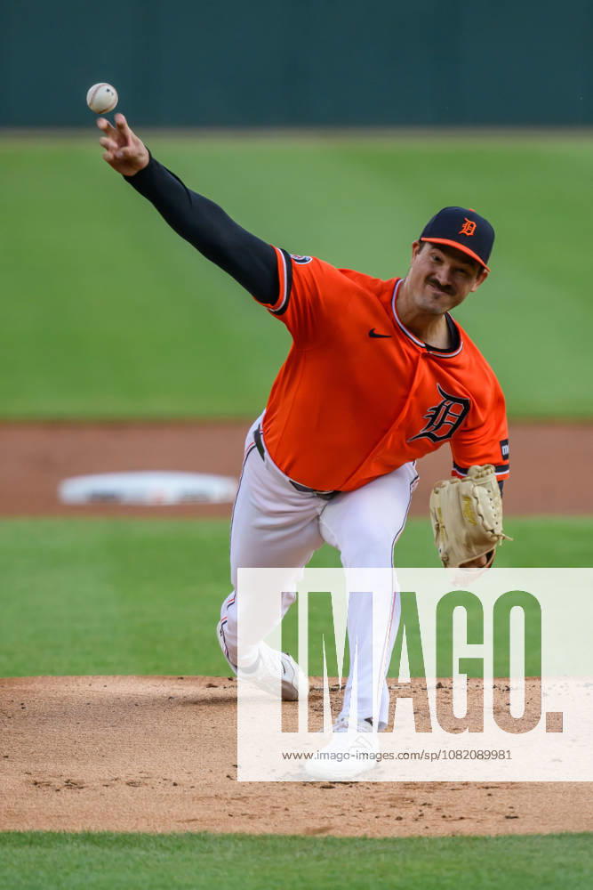 MLB, Baseball Herren, USA 2026: Dodgers Vs Tigers AUG 28 Aug 28, 2026; Detroit, Michigan, USA; Detroit Tigers Drew Anderson (38) pitches in the first inning at Comerica Park. Mandatory Credit: Allan Dranberg-Cal Media (Credit Image: Â Allan Dranberg Cal Sport Media) Detroit Michigan USA