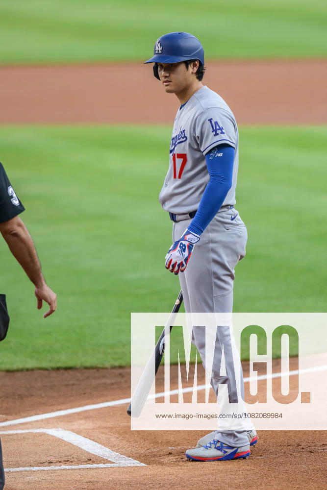 MLB, Baseball Herren, USA 2026: Dodgers Vs Tigers AUG 28 Aug 28, 2026; Detroit, Michigan, USA; Los Angeles Dodgers Shohei Ohtani (17) steps up for the first at bat of the game at Comerica Park. Mandatory Credit: Allan Dranberg-Cal Media (Credit Image: Â Allan Dranberg Cal Sport Media) Detroit Michigan USA