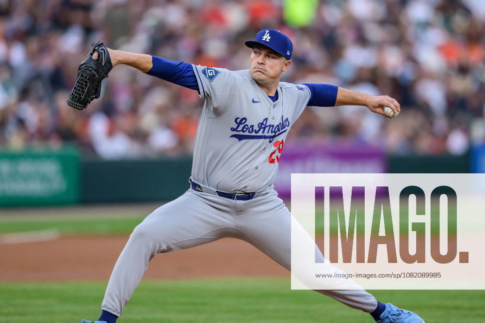 MLB, Baseball Herren, USA 2026: Dodgers Vs Tigers AUG 28 Aug 28, 2026; Detroit, Michigan, USA; Los Angeles Dodgers Tarik Skubal (29) throws his first pitch at Comerica Park as a Dodgers player at Comerica Park. Mandatory Credit: Allan Dranberg-Cal Media (Credit Image: Â Allan Dranberg Cal Sport Media) Detroit Michigan USA