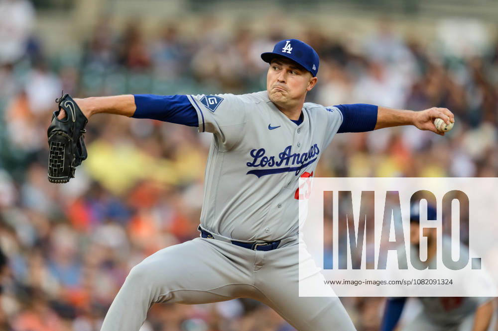 Aug 28, 2026; Detroit, Michigan, USA; Los Angeles Dodgers Tarik Skubal (29) pitching in the first inning at Comerica Park. Mandatory Credit: -Cal Media MLB, Baseball Herren, USA 2026: Dodgers Vs Tigers AUG 28 - ZUMAc04_ 20260828_zma_c04_023