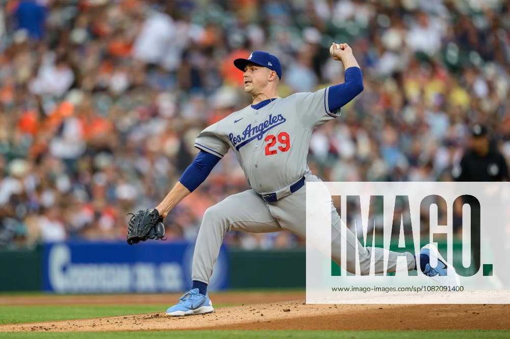 MLB, Baseball Herren, USA 2026: Dodgers Vs Tigers AUG 28 Aug 28, 2026; Detroit, Michigan, USA; Los Angeles Dodgers Tarik Skubal (29) on the mound in the first inning at Comerica Park. Mandatory Credit: Allan Dranberg-Cal Media (Credit Image: Â Allan Dranberg Cal Sport Media) Detroit Michigan USA