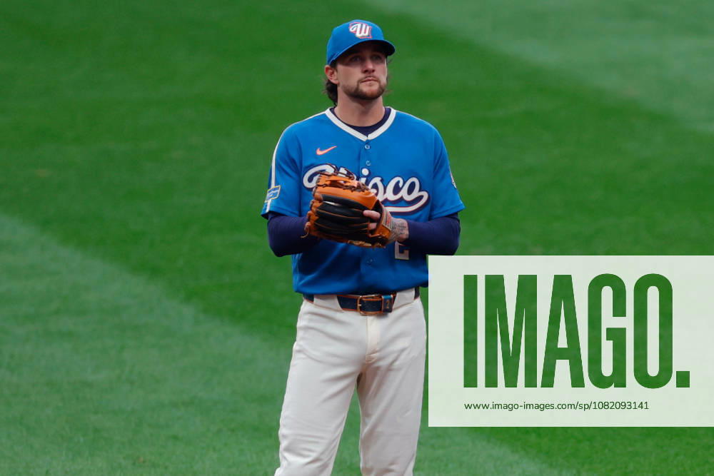 Milwaukee Brewers second baseman BRICE TURANG (2) in a baseball game, Friday, Aug. 28, 2026, in Milwaukee, Wisconsin. MLB, Baseball Herren, USA 2026 - Rangers 1:6 Brewers - ZUMAa325 20260828_zsa_a325_009