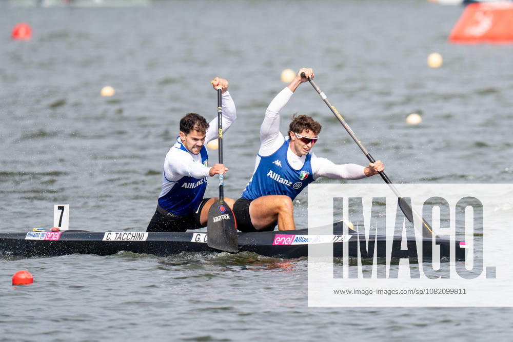 ICF Canoe Sprint and Paracanoe World Championships Carlo Tacchini, Gabriele Casadei during ICF Canoe Sprint and Paracanoe World Championships in Poznan, Poland, on August 29, 2026 Poznan Poland