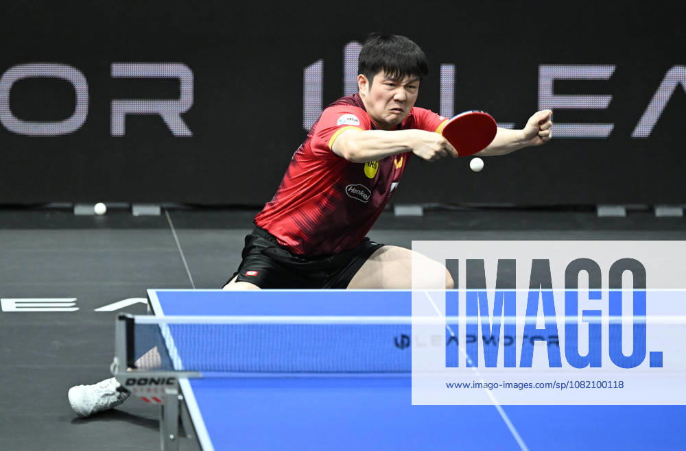 German Table Tennis Cup Grand Opening with Fan Zhendong of Borussia Düsseldorf (photo ms0699) NUREMBERG, GERMANY, AUGUST 29, 2026 Fan Zhendong of Borussia Düsseldorf (photo ms0699) in action at the Table Tennis Bundesliga Cup Grand Opening for the 2026–2027 season at the Kia Metropol Arena in Nuremberg, Bavaria, Germany