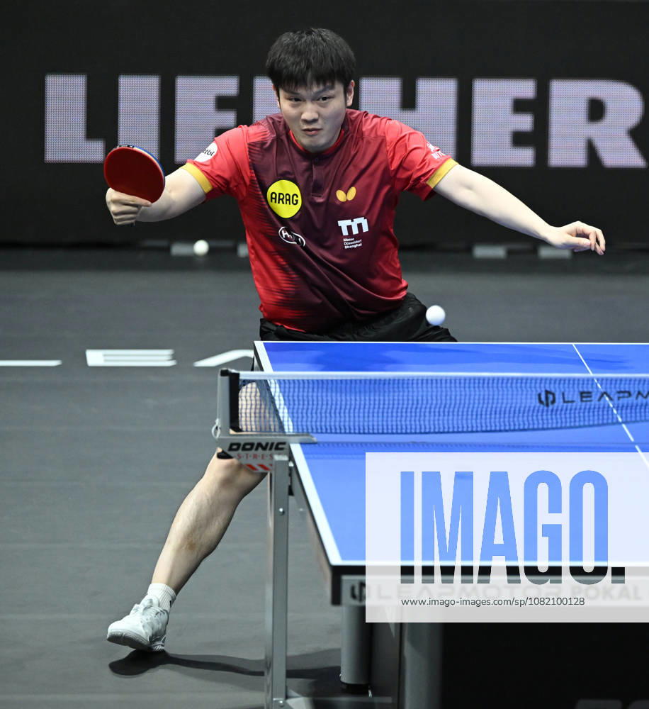 German Table Tennis Cup Grand Opening with Fan Zhendong of Borussia Düsseldorf (photo ms0713) NUREMBERG, GERMANY, AUGUST 29, 2026 Fan Zhendong of Borussia Düsseldorf (photo ms0713) in action at the Table Tennis Bundesliga Cup Grand Opening for the 2026–2027 season at the Kia Metropol Arena in Nuremberg, Nuremberg, Kia Metropol Arena, Bavaria, Germany