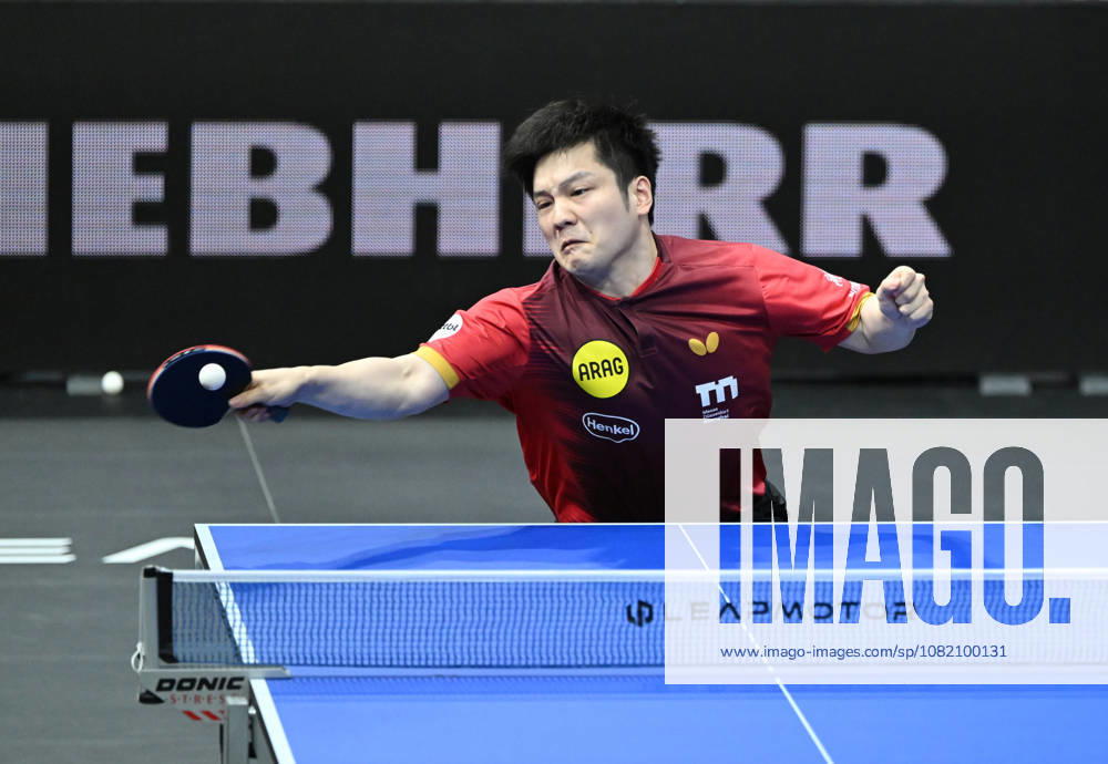German Table Tennis Cup Grand Opening with Fan Zhendong and Borussia Düsseldorf (photo ms0715) NUREMBERG, GERMANY, AUGUST 29, 2026 Fan Zhendong of Borussia Düsseldorf (photo ms0715) in action at the Table Tennis Bundesliga Cup Grand Opening for the 2026–2027 season at the Kia Metropol Arena in Nuremberg, Nuremberg, Kia Metropol Arena, Bavaria, Germany