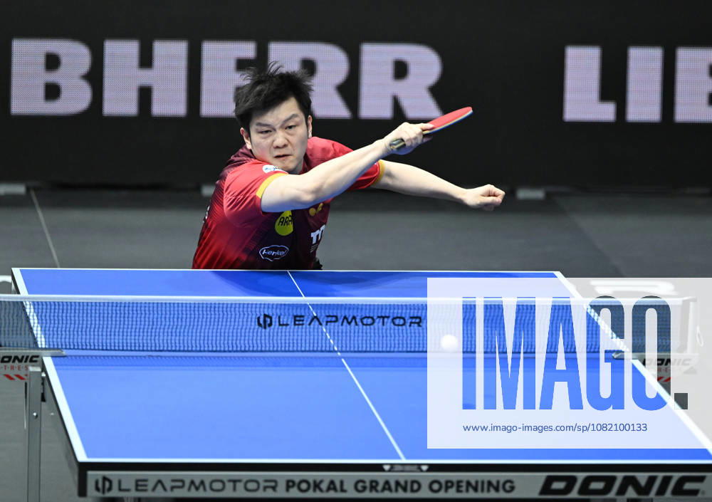German Table Tennis Cup Grand Opening with Fan Zhendong of Borussia Düsseldorf; photo by ms0717; NUREMBERG, GERMANY AUGUST 29, 2026 Fan Zhendong of Borussia Düsseldorf (photo ms0717) in action at the Table Tennis Bundesliga Cup Grand Opening for the 2026–2027 season at the Kia Metropol Arena in Nuremberg, Nuremberg, Kia Metropol Arena, Bavaria, Germany