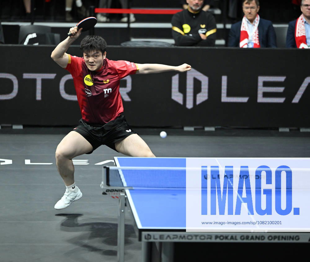 German Table Tennis Cup Grand Opening with Fan Zhendong of Borussia Düsseldorf (photo ms0696) NUREMBERG, GERMANY, AUGUST 29, 2026 Fan Zhendong of Borussia Düsseldorf (photo ms0696) in action at the Table Tennis Bundesliga Cup Grand Opening for the 2026–2027 season at the Kia Metropol Arena in Nuremberg, Nuremberg, Kia Metropol Arena, Bavaria, Germany