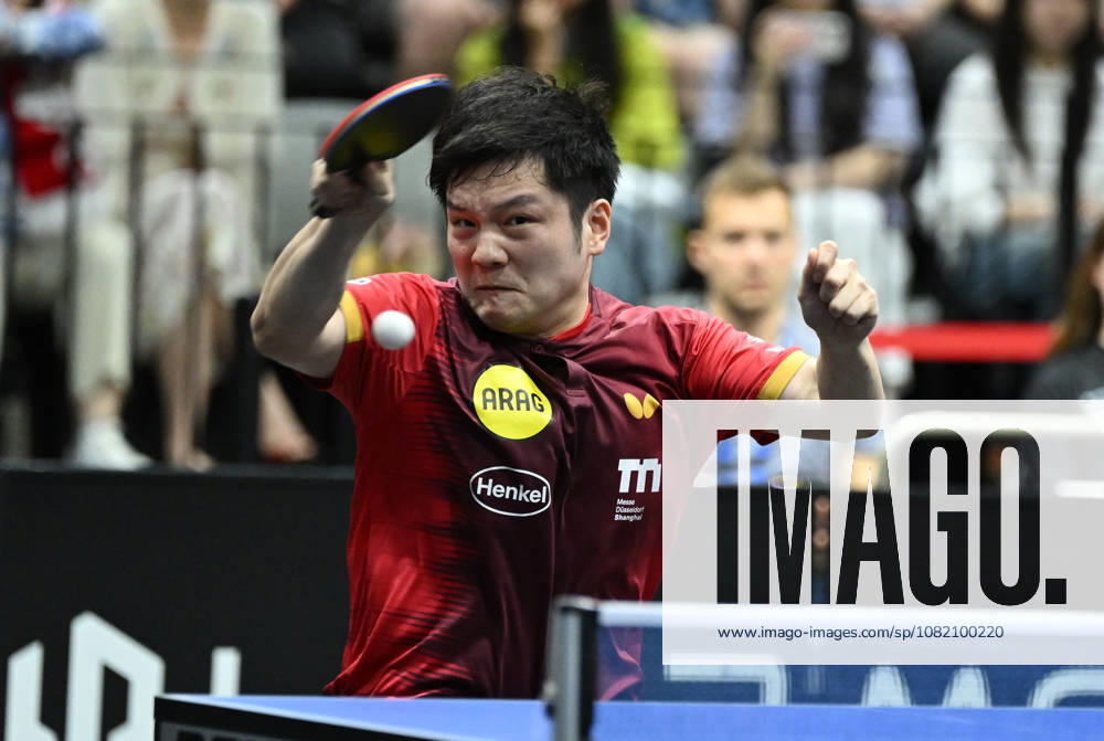 German Table Tennis Cup Grand Opening with Fan Zhendong of Borussia Düsseldorf (photo ms0829) NUREMBERG, GERMANY, AUGUST 29, 2026 Fan Zhendong of Borussia Düsseldorf (photo ms0829) in action at the Table Tennis Bundesliga Cup Grand Opening for the 2026–2027 season at the Kia Metropol Arena in Nuremberg, Bavaria, Germany