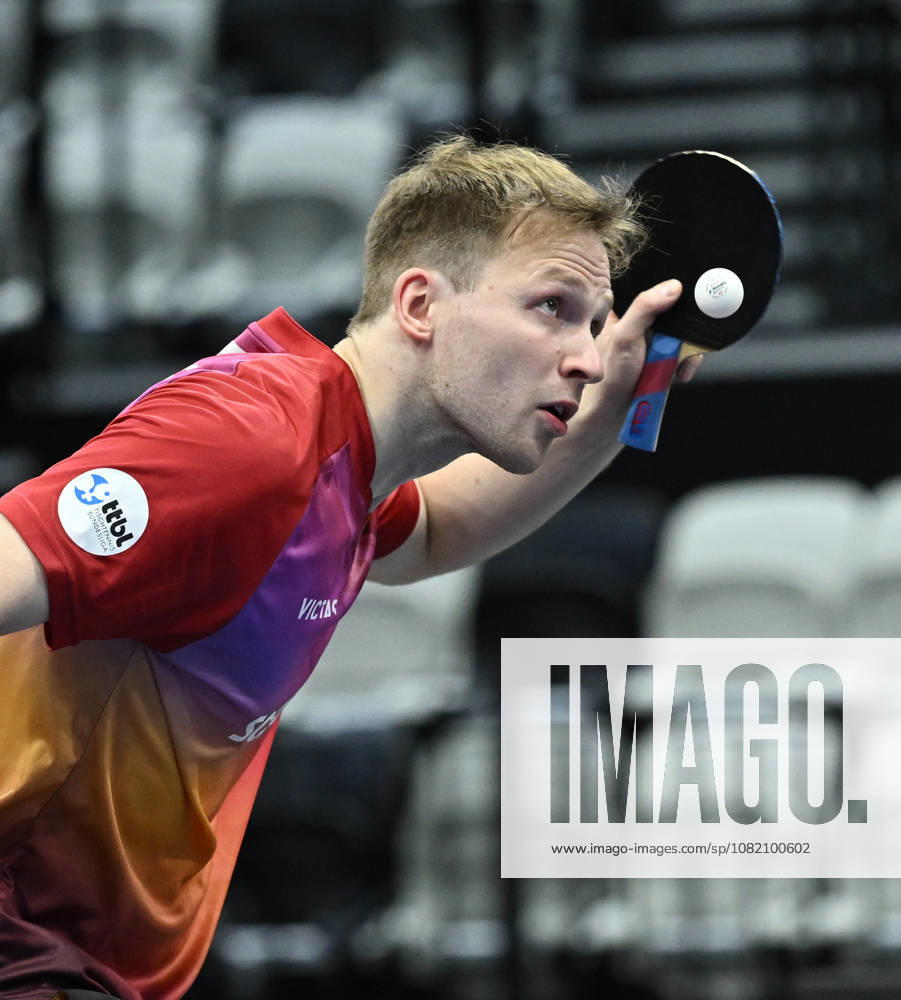 German Table Tennis Cup Grand Opening with Benedikt Duda of TTC Schwalbe Bergneustadt (photo ms0925) NUREMBERG, GERMANY AUGUST 29, 2026 Benedikt Duda of TTC Schwalbe Bergneustadt (photo ms0925) in action at the Table Tennis Bundesliga Cup Grand Opening for the 2026–2027 season at the Kia Metropol Arena in Nuremberg, Nuremberg Kia Metropol Arena, Bavaria, Germany