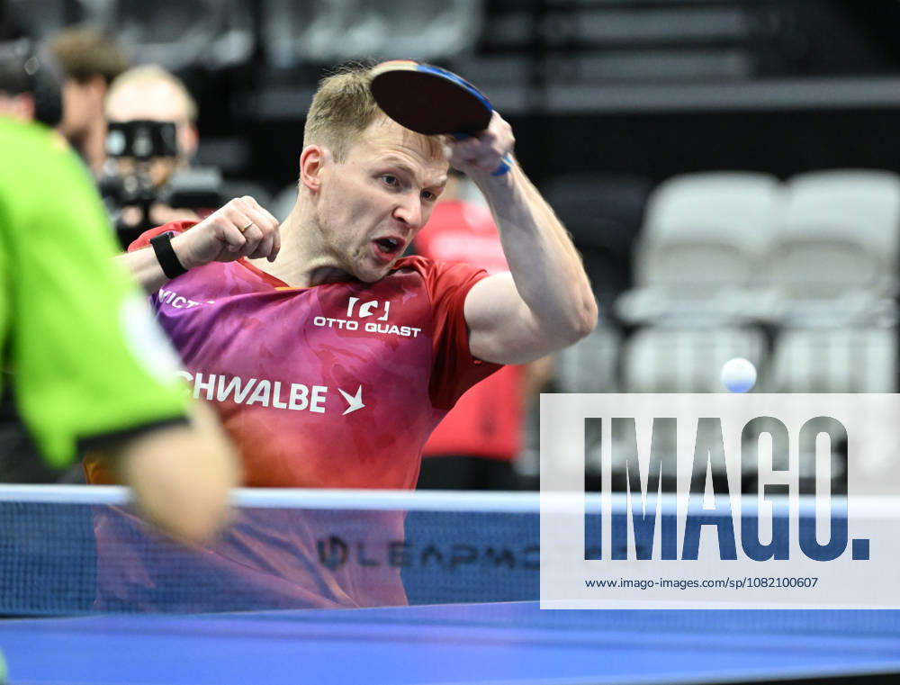 German Table Tennis Cup Grand Opening with Benedikt Duda of TTC Schwalbe Bergneustadt (photo ms0929) NUREMBERG, GERMANY AUGUST 29, 2026 Benedikt Duda of TTC Schwalbe Bergneustadt (photo ms0929) in action at the Table Tennis Bundesliga Cup Grand Opening for the 2026–2027 season at the Kia Metropol Arena in Nuremberg, Nuremberg Kia Metropol Arena, Bavaria, Germany