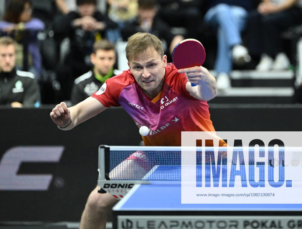 German Table Tennis Cup Grand Opening with Benedikt Duda of TTC Schwalbe Bergneustadt, photo ms0934, NUREMBERG, GERMANY, AUGUST 29, 2026—Benedikt Duda of TTC Schwalbe Bergneustadt (photo ms0934) in action at the Table Tennis Bundesliga Cup Grand Opening for the 2026–2027 season at the Kia Metropol Arena in Nuremberg, Nuremberg Kia Metropol Arena Bavaria, Germany
