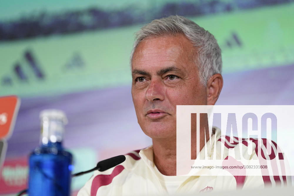 Jose Mourinho attends his press conference, PK, Pressekonferenz during the training day of Real Madrid ahead the Spanish League, LaLiga EA Sports, football match against Malaga CF at Ciudad Deportiva Real Madrid on August 29, 2026, in Valdebebas, Madrid, Spain. Valdebebas Spain - ZUMAa181 20260829_zaa_a181_037