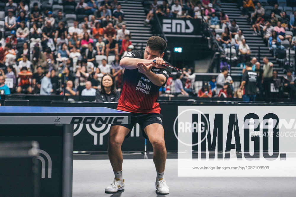 Table Tennis, Men s, TTBL, Bundesliga, Cup, Nuremberg, Grand Opening, Round of 16, Quarterfinals, Dimitrij Ovtcharov, TTC Fulda Maerbzell, Nuremberg, Bavaria, Germany P1194581-2