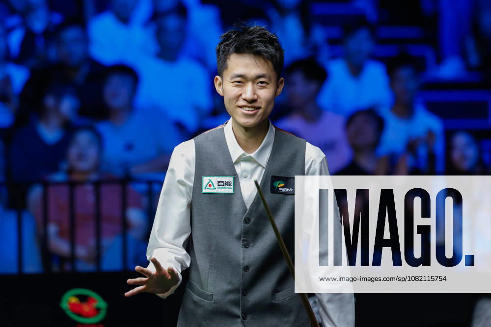 (260829) -- WUHAN, Aug. 29, 2026 -- Chang Bingyu reacts during the final match between Zhao Xintong of China and Chang Bingyu of China at Wuhan Open 2026 snooker tournament in Wuhan, central China s Hubei Province, Aug. 29, 2026. ) (SP)CHINA-SNOOKER-WUHAN OPEN (CN) WuxZhizun