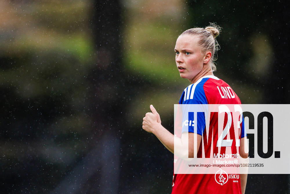 Kajsa Lind of Vittsjö during the Damallsvenskan soccer match between Hammarby and Vittsjö on August 29, 2026, in Stockholm