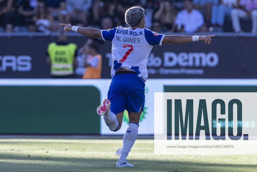 Viseu, August 29 - William Gomes of FC Porto celebrates his goal during the Academico de Viseu FC x FC Porto match for the Liga Portugal Betclic 2026 27 on August 29, 2026 at Estadio Municipal do Fontelo, Viseu, Portugal Sao Torcato Portugal - ZUMAl192 20260829_zsp_l192_036