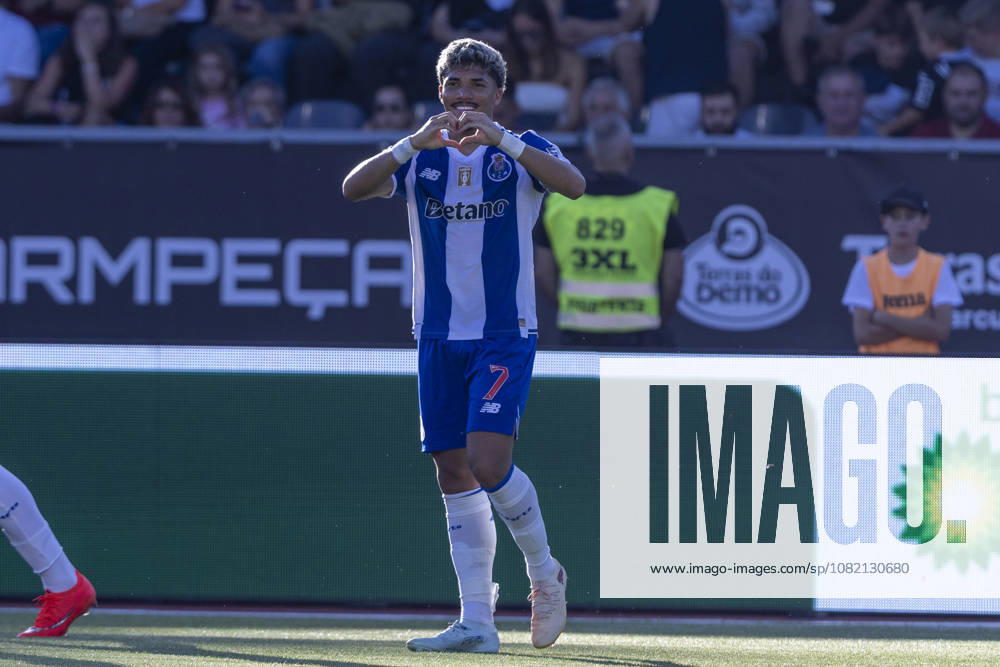 Viseu, August 29 - William Gomes of FC Porto celebrates his goal during the Academico de Viseu FC x FC Porto match for the Liga Portugal Betclic 2026 27 on August 29, 2026 at Estadio Municipal do Fontelo, Viseu, Portugal Sao Torcato Portugal - ZUMAl192 20260829_zsp_l192_040