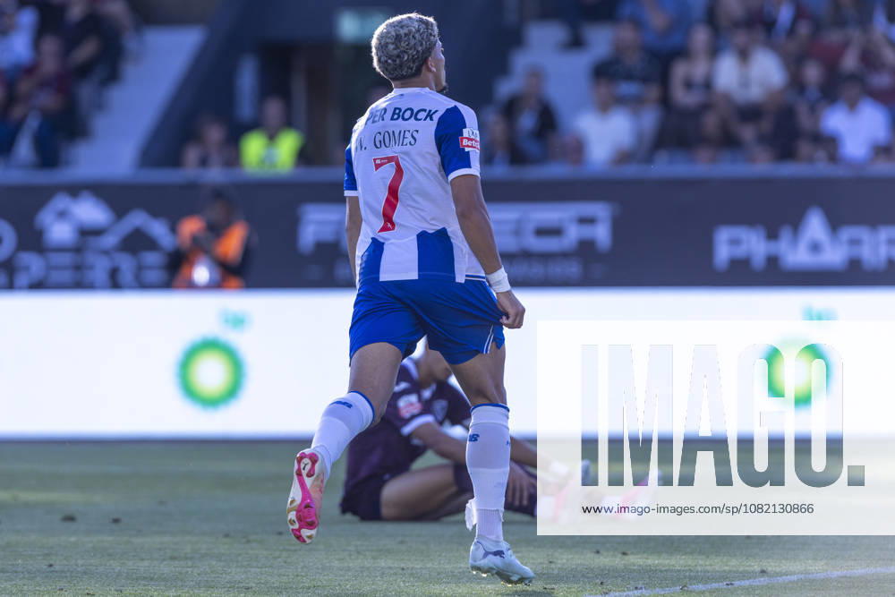 Viseu, August 29 - William Gomes of FC Porto celebrates his goal during the Academico de Viseu FC x FC Porto match for the Liga Portugal Betclic 2026 27 on August 29, 2026 at Estadio Municipal do Fontelo, Viseu, Portugal Sao Torcato Portugal - ZUMAl192 20260829_zsp_l192_047