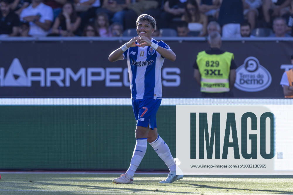Viseu, August 29 - William Gomes of FC Porto celebrates his goal during the Academico de Viseu FC x FC Porto match for the Liga Portugal Betclic 2026 27 on August 29, 2026 at Estadio Municipal do Fontelo, Viseu, Portugal Sao Torcato Portugal - ZUMAl192 20260829_zsp_l192_054