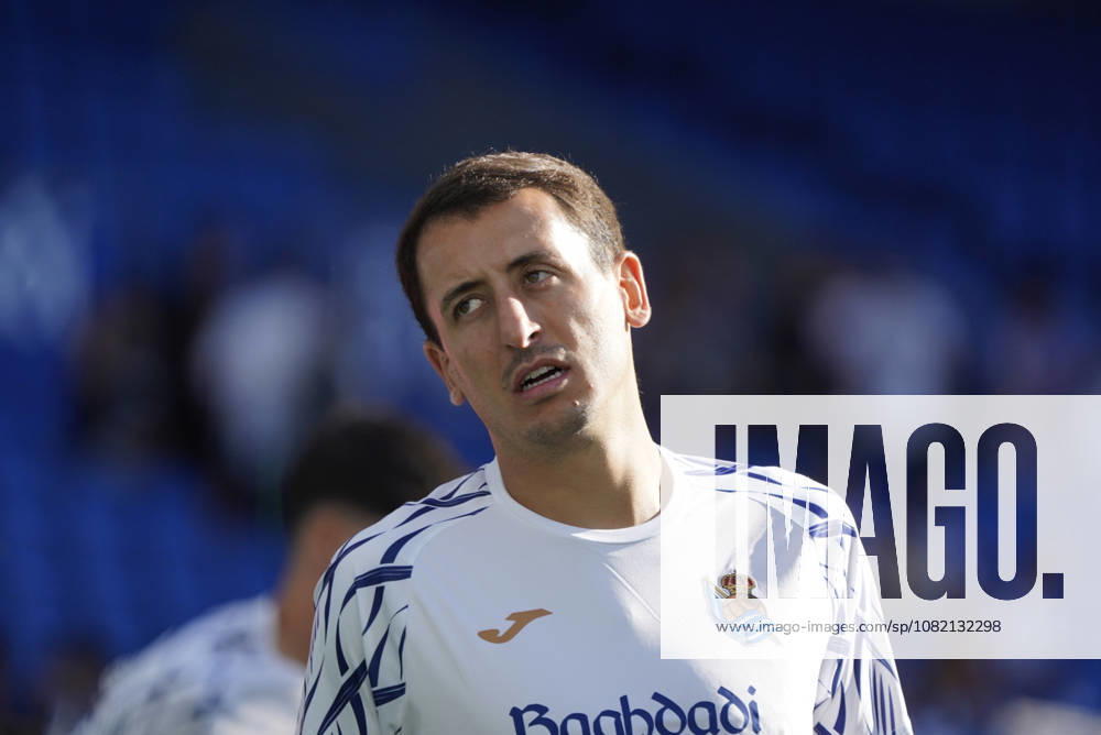 Mikel Oyarzabal of Real Sociedad seen in action during the La Liga EA Sports football match between Real Sociedad and RCD Espanyol de Barcelona at Estadio Anoeta on August 29, 2026 in San Sebastian, Spain. (Mickael Ducint Ball Raw Images) San Sebastian Estadio Anoeta Spain