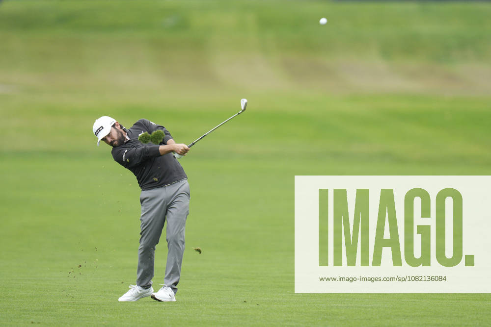 SUTTON COLDFIELD, ENGLAND - AUG 29: Angel Hidalgo (ESP) plays from the first fairway during Round 3 at the 2026 Husqvarna British Masters at The Belfry, Sutton Coalfield on August 29, 2026 in Warwickshire, England The 2026 Husqvarna British Masters