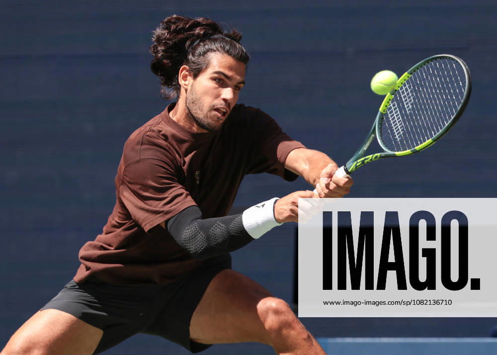 Carlos Alcaraz, Training, Practice, U.S. Open Championships, Billie Jean King National Tennis Center, Flushing Meadows, New York, USA