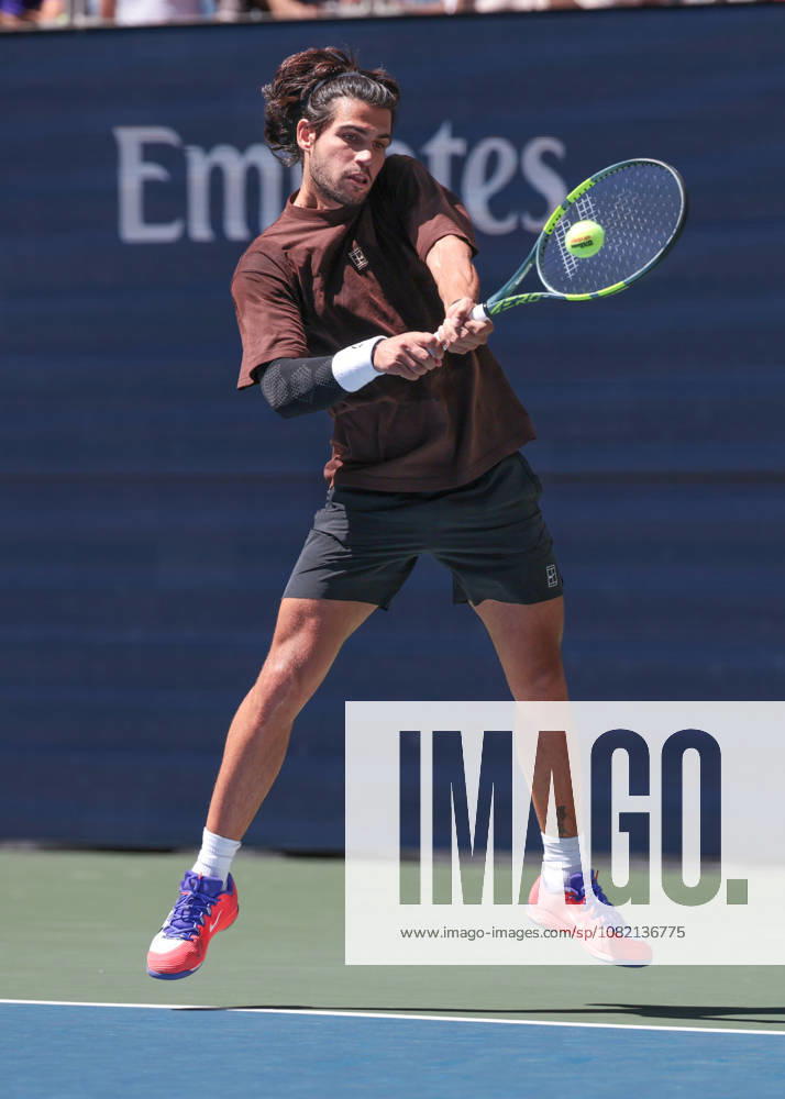 Carlos Alcaraz, Training, Practice, U.S. Open Championships, Billie Jean King National Tennis Center, Flushing Meadows, New York, USA