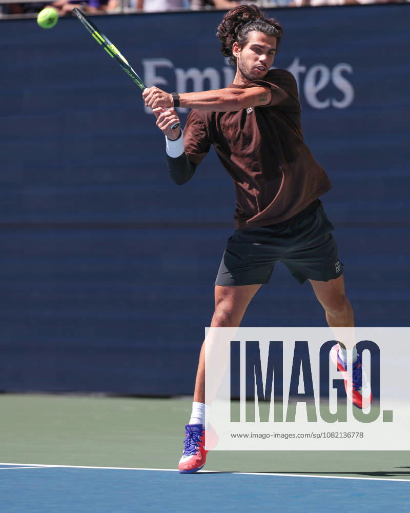 Carlos Alcaraz, Training, Practice, U.S. Open Championships, Billie Jean King National Tennis Center, Flushing Meadows, New York, USA