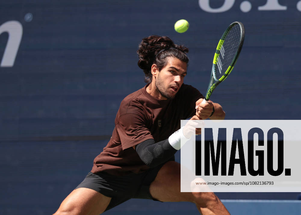 Carlos Alcaraz, Training, Practice, U.S. Open Championships, Billie Jean King National Tennis Center, Flushing Meadows, New York, USA