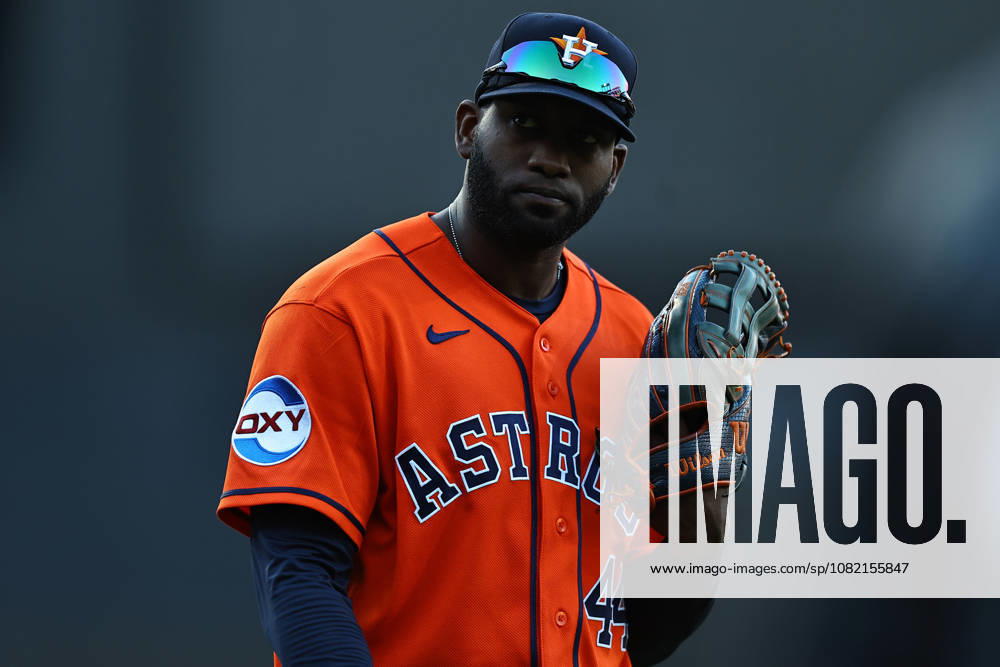 MLB, Baseball Herren, USA Houston Astros Vs. New York Mets Houston Astros left fielder Yordan Alvarez 44 comes off the field during the eighth inning of a baseball game against the New York Mets at Citi Field in Flushing, New York, on August 29, 2026. Flushing New York United States