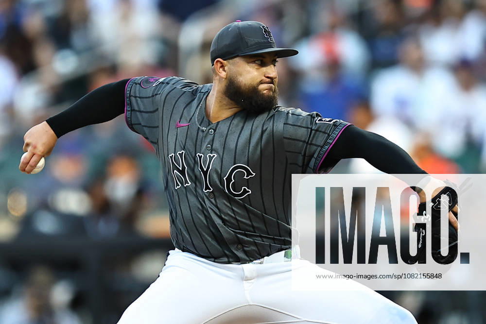 MLB, Baseball Herren, USA Houston Astros Vs. New York Mets New York Mets relief pitcher Daniel Duarte 53 throws during the eighth inning of a baseball game against the Houston Astros at Citi Field in Flushing, New York, on August 29, 2026. Flushing New York United States