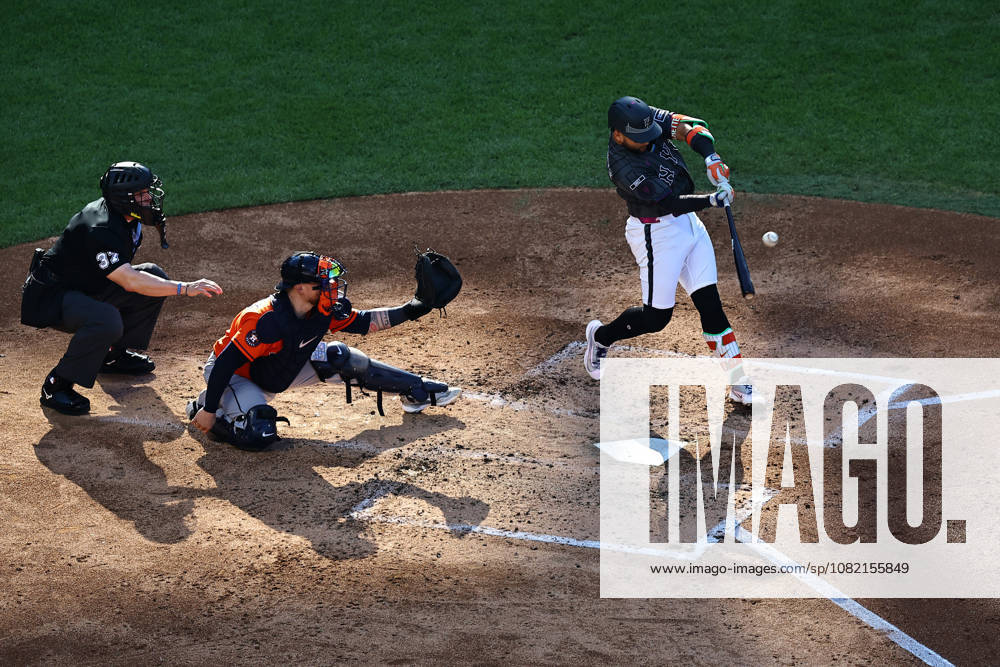 MLB, Baseball Herren, USA Houston Astros Vs. New York Mets New York Mets Bo Bichette 19 bats during the third inning of a baseball game against the Houston Astros at Citi Field in Flushing, New York, on August 29, 2026. Flushing New York United States