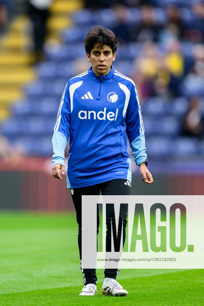 Broendby IF v FC Copenhagen, A-Liga football, Broendby, Denmark Broendby, Denmark. 29th, August 2026. Coach Fabiana Alcala Pertegaz of FC Copenhagen seen at the A-Liga match between and Broendby IF and FC Copenhagen at Brondby Stadion in Brondby. Denmark, Brondby, Brondby Stadion