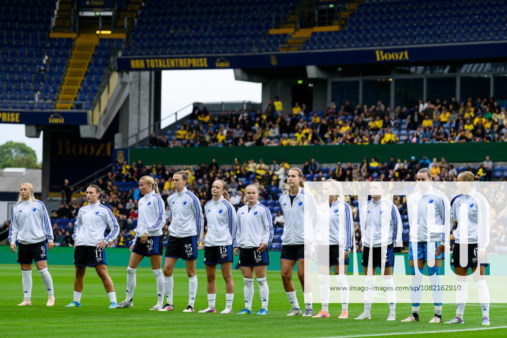 Broendby IF v FC Copenhagen, A-Liga football, Broendby, Denmark Broendby, Denmark. 29th, August 2026. The players of FC Copenhagen line up for the A-Liga match between and Broendby IF and FC Copenhagen at Brondby Stadion in Brondby. Denmark, Brondby, Brondby Stadion