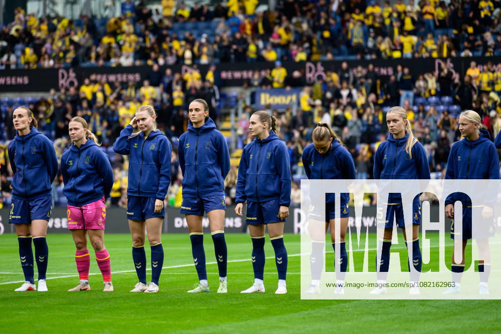 Broendby IF v FC Copenhagen, A-Liga football, Broendby, Denmark Broendby, Denmark. 29th, August 2026. The players of Broendby IF line up for the A-Liga match between and Broendby IF and FC Copenhagen at Brondby Stadion in Brondby. Denmark, Brondby, Brondby Stadion