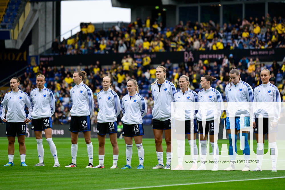 Broendby IF v FC Copenhagen, A-Liga football, Broendby, Denmark Broendby, Denmark. 29th, August 2026. The players of FC Copenhagen line up for the A-Liga match between and Broendby IF and FC Copenhagen at Brondby Stadion in Brondby. Denmark, Brondby, Brondby Stadion