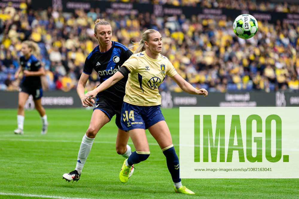Broendby IF v FC Copenhagen, A-Liga football, Broendby, Denmark Broendby, Denmark. 29th, August 2026. Hafrun Halldorsdottir (14) of Broendby IF seen during the A-Liga match between and Broendby IF and FC Copenhagen at Brondby Stadion in Brondby. Denmark, Brondby, Brondby Stadion