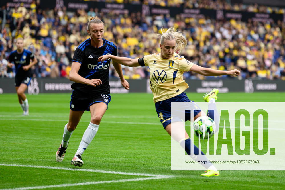 Broendby IF v FC Copenhagen, A-Liga football, Broendby, Denmark Broendby, Denmark. 29th, August 2026. Hafrun Halldorsdottir (14) of Broendby IF seen during the A-Liga match between and Broendby IF and FC Copenhagen at Brondby Stadion in Brondby. Denmark, Brondby, Brondby Stadion