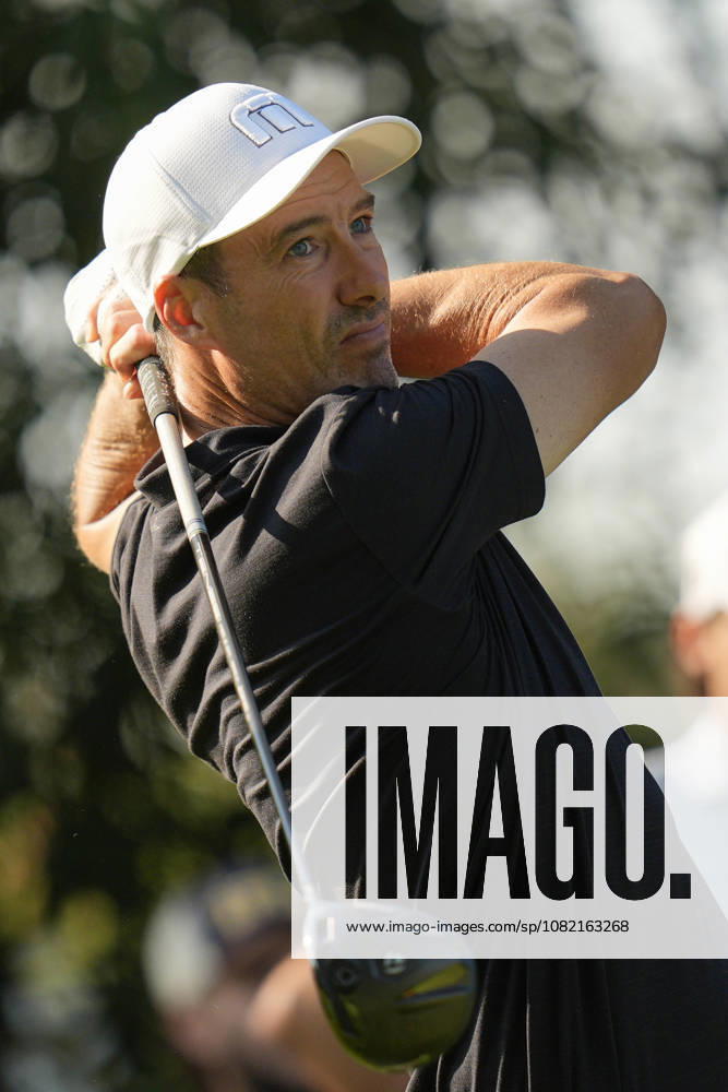 SUTTON COLDFIELD, ENGLAND - AUG 30: Ross Fisher (ENG) plays from the seventeenth tee during the delayed Round 3 at the 2026 Husqvarna British Masters at The Belfry, Sutton Coalfield on August 30, 2026 in Warwickshire, England The 2026 Husqvarna British Masters